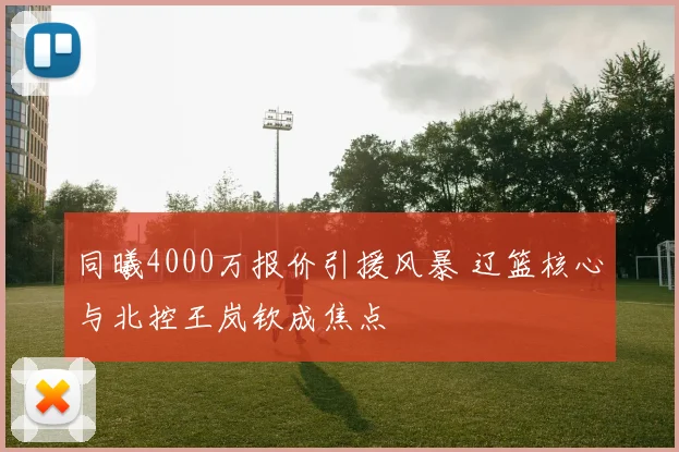 同曦4000万报价引援风暴 辽篮核心与北控王岚钦成焦点